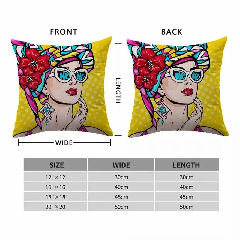 GUOYU HOMEDECOR Pop Art Kissenbezüge in Multicolour aus Polyester - Bild 2