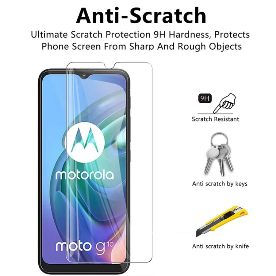 2/4er Set HD gehärtetes Schutzglas für Motorola Moto G14 G54 G84 G62 G42 G32 G82 E22 G22 G52 G50 G31 G41 G71 5G in Transparent - Bild 4