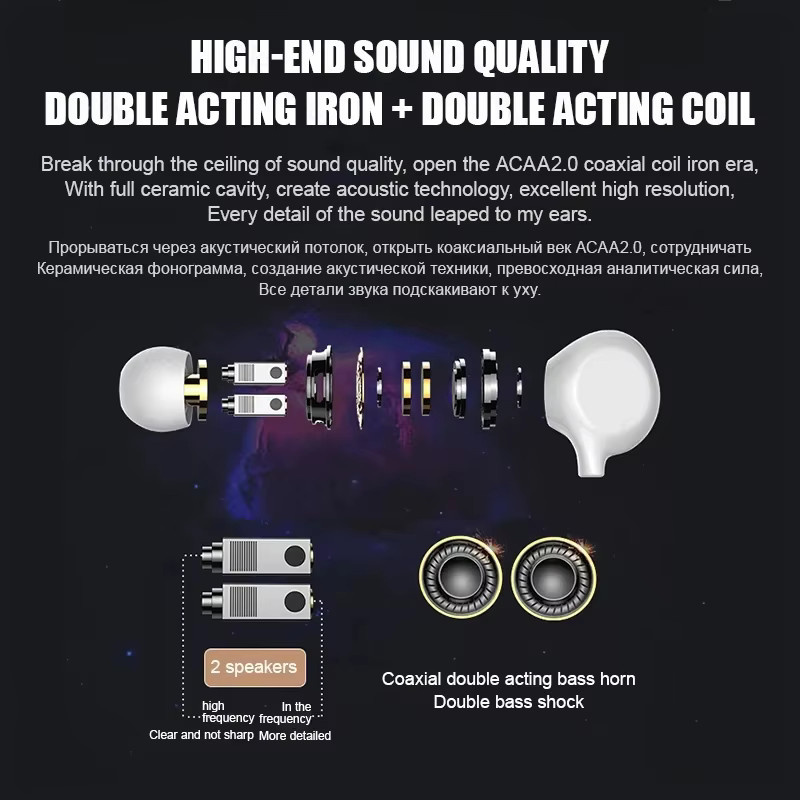 Resbyer In-Ear Kopfhörer mit USB-C und 3,5 mm Klinkenanschluss in Schwarz für Samsung Galaxy S23 S22 S21 Ultra Plus und A-Serie - Bild 1