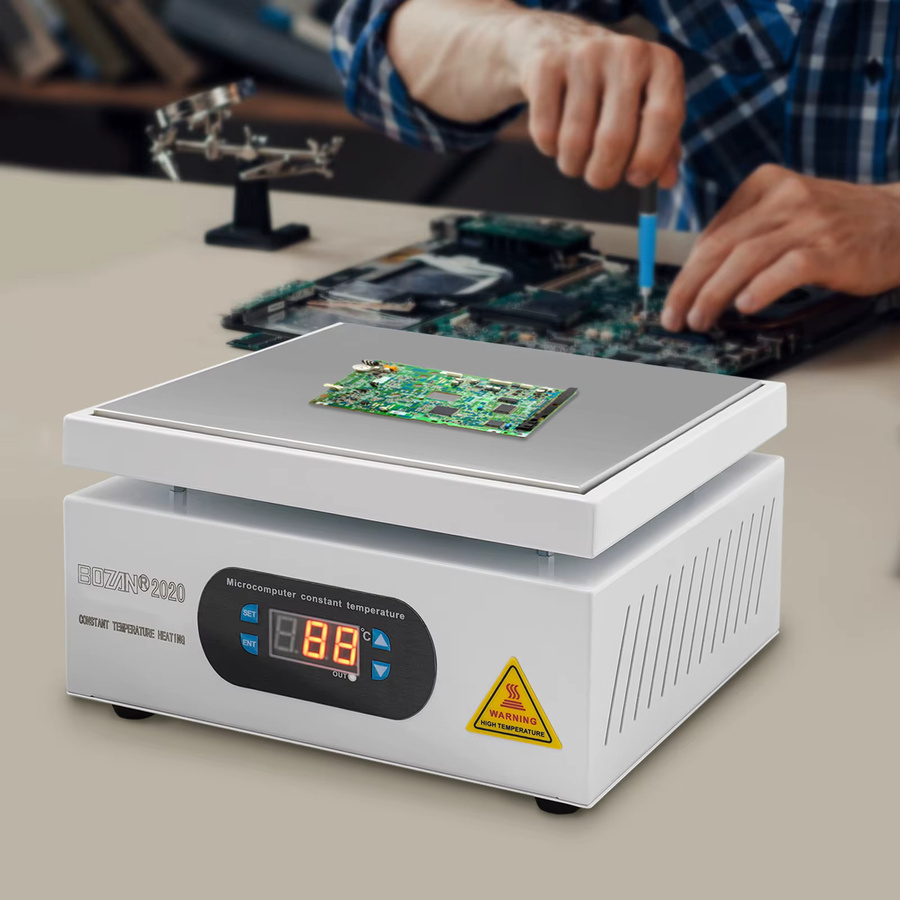 Elektrische Lötplatte mit 700 W und digitaler Temperatursteuerung für PCB-Reparatur und BGA-Löten, Heizfläche: 20 x 20 cm - Bild 1