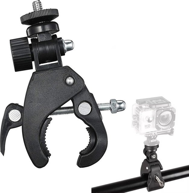 Universelle GoPro Action-Kamera Lenkerhalterung und Stativadapter in Schwarz für GoPro Hero 5 und Hero 4 - Bild 1