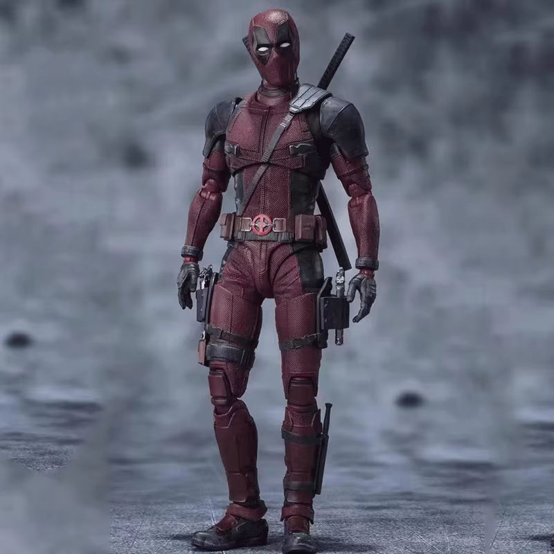 Bandai Deadpool Actionfigur aus PVC in Rot, 16 cm Höhe, Anime Modell für Sammler und Dekoration - Bild 4