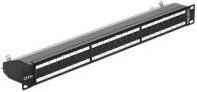 Delock Patch Panel RJ-45 x 24 Ethernet LAN, Schwarz, 1 HE - Bild 1