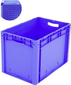 Bito Eurostapelbehälter XL 64421RX mit Rippenboden, Blau, B/T/H: 60 x 40 x 42 cm - Bild 1