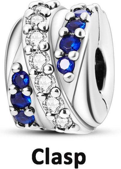 Lily there Spacer Stopper Clip Charms, 925 Silber, Damen - Bild 1