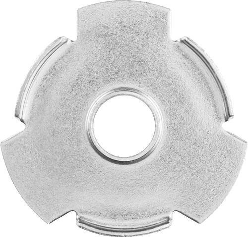 PFERD Adapterpaar für Rundbürsten ungezopft breit und Composite mit Bohrung 50,8 auf 14 mm, Silber - Bild 1