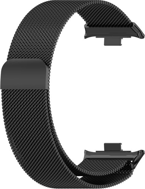 Uhrenarmband Milanaise, Edelstahl, Schwarz, Unisex - Bild 1