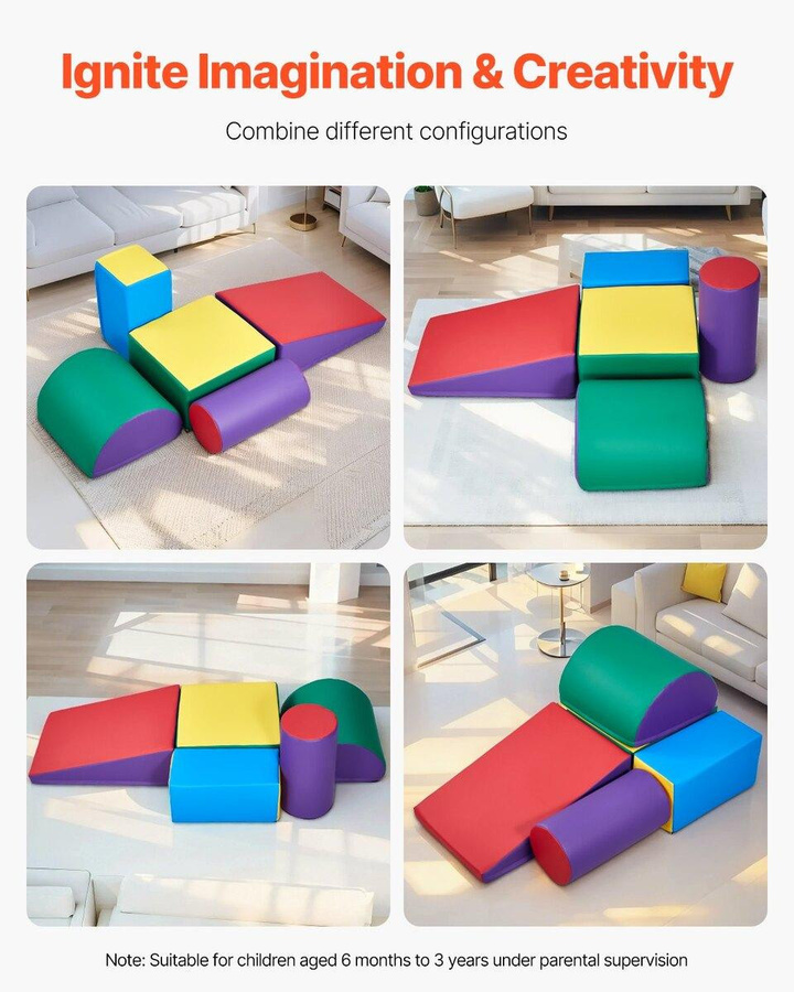 Buying Solutions, MB Kletterspielzeug 5-teiliges Set Schaumstoff-Kletterblöcke - Bild 3