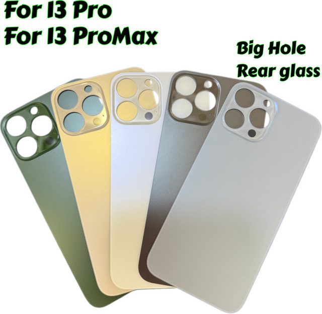 Apple iPhone 13 Pro Max Ersatz-Rückglas mit großem Loch in einfarbiger Ausführung - Bild 1