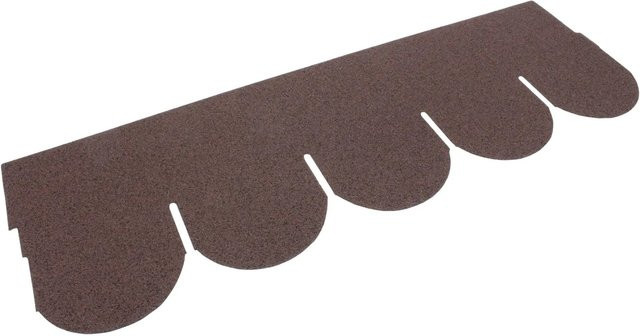 Daprona Bitumen Dachschindeln Biberschwanz in Braun, B/H: 32 cm x 100 cm - Bild 1