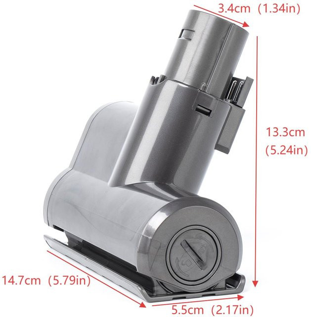 Dyson Mini-Saugkopf Turbogesteuerte Vakuumdüse in Grau für V6 DC58 DC59 DC62 DC74 zur Reinigung von Matratzen und Sofastoffen - Bild 1