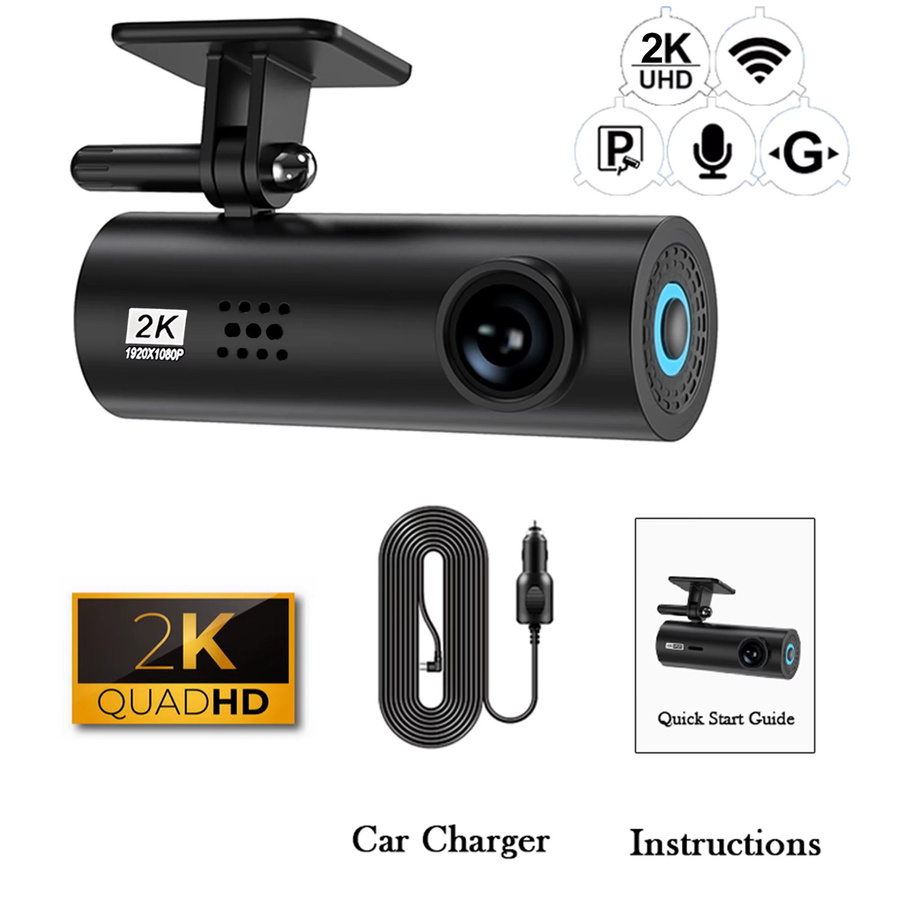 Etymoofox 4K Dashcam mit WiFi und 24H Parküberwachung als Blackbox Frontkamera für dein Auto in Schwarz - Bild 7