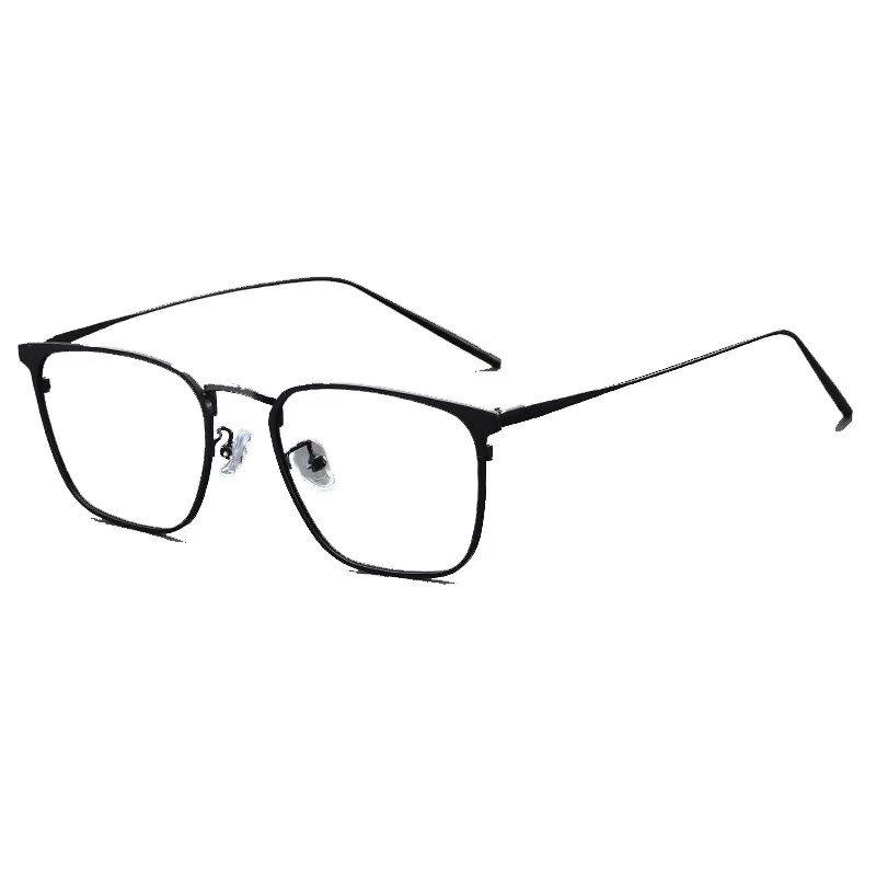EYORA Lesebrille, quadratisch, Metall, Vollrand, schwarz, Herren - Bild 2