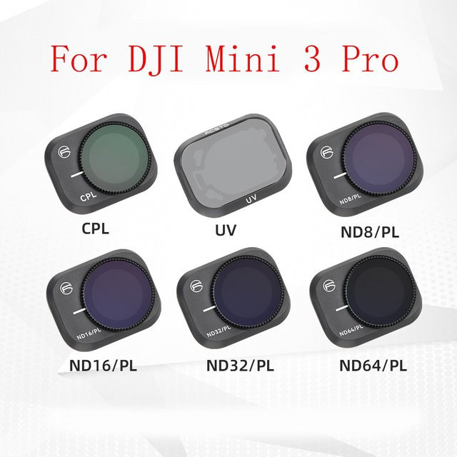 Einstellbarer ND-Filter für DJI Mini 3 Pro Drohne, optischer Glas-Schutzfilter zur Lichtreduzierung, transparent - Bild 1