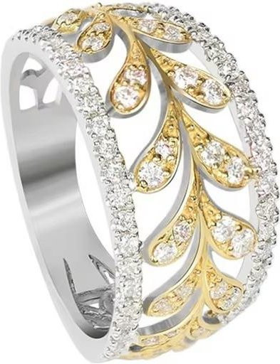 Huitan Ring, Kupfer, Bicolor, Zirkonia, Damen - Bild 1