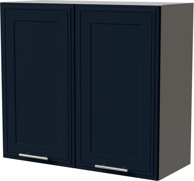 Feldmann-Wohnen Hängeschrank Salo in Indigo Grau Matt mit Kassettenoptik, B/T/H: 80 x 32,5 x 72 cm - Bild 1