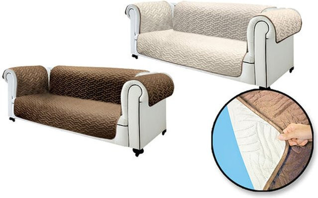 Starlyf 3 Sitzer Sofaschoner in Beige, wasserabweisend und wendbar - Bild 1