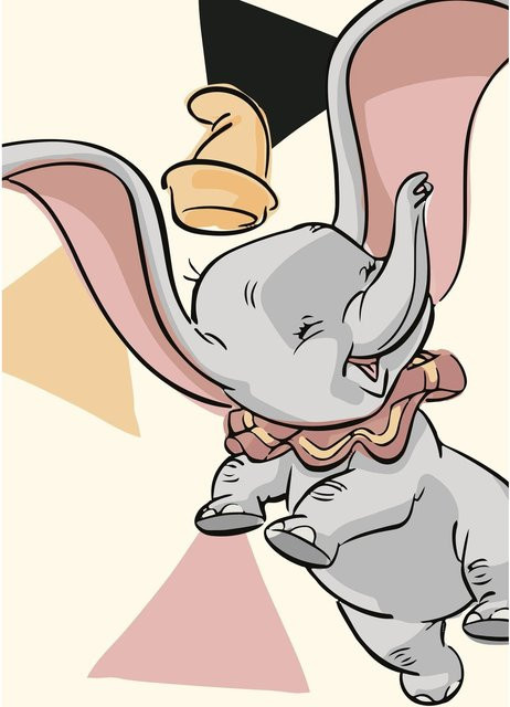 Komar Wandbild Dumbo Angles bunt, B/H: 50 x 70 cm - Bild 1