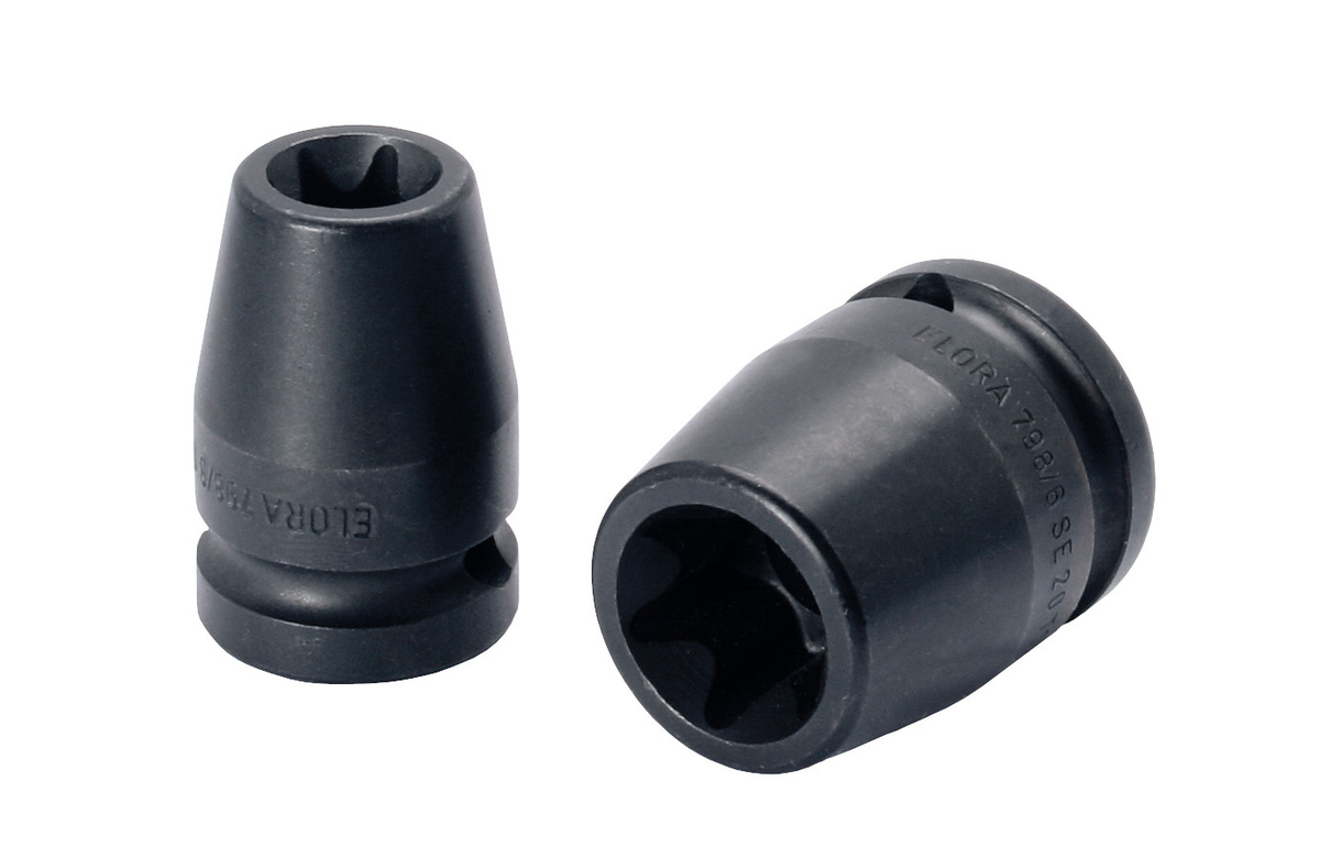 Elora Kraftschrauber-Einsatz TORX 1/2 in Schwarz ELORA-798-E14 - Bild 1