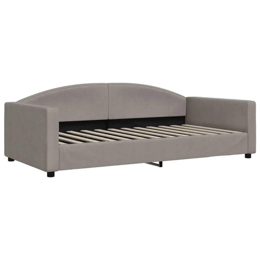 vidaXL Tagesbett in Taupe, modernes Polsterbett für Schlafzimmer und Wohnzimmer, B/T: 100 x 200 cm - Bild 2