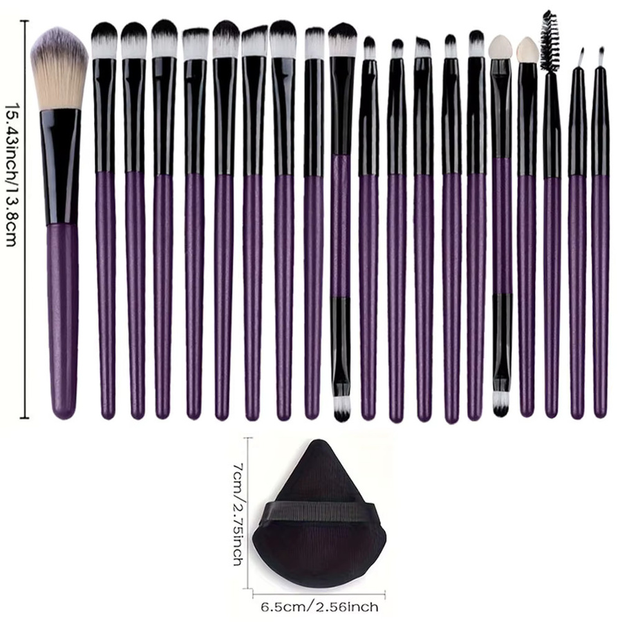RUNTOIN Make-up-Pinsel-Set, 20-teilig, Damen - Bild 6