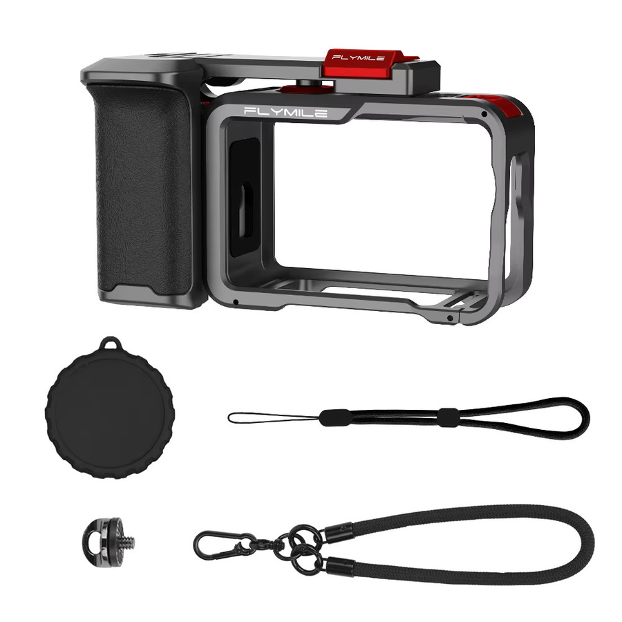 Flymile Action 6 Metallkäfig mit Griff-Kit und Erweiterungsadapter für DJI Osmo Action 6 Video-Zubehör - Bild 7