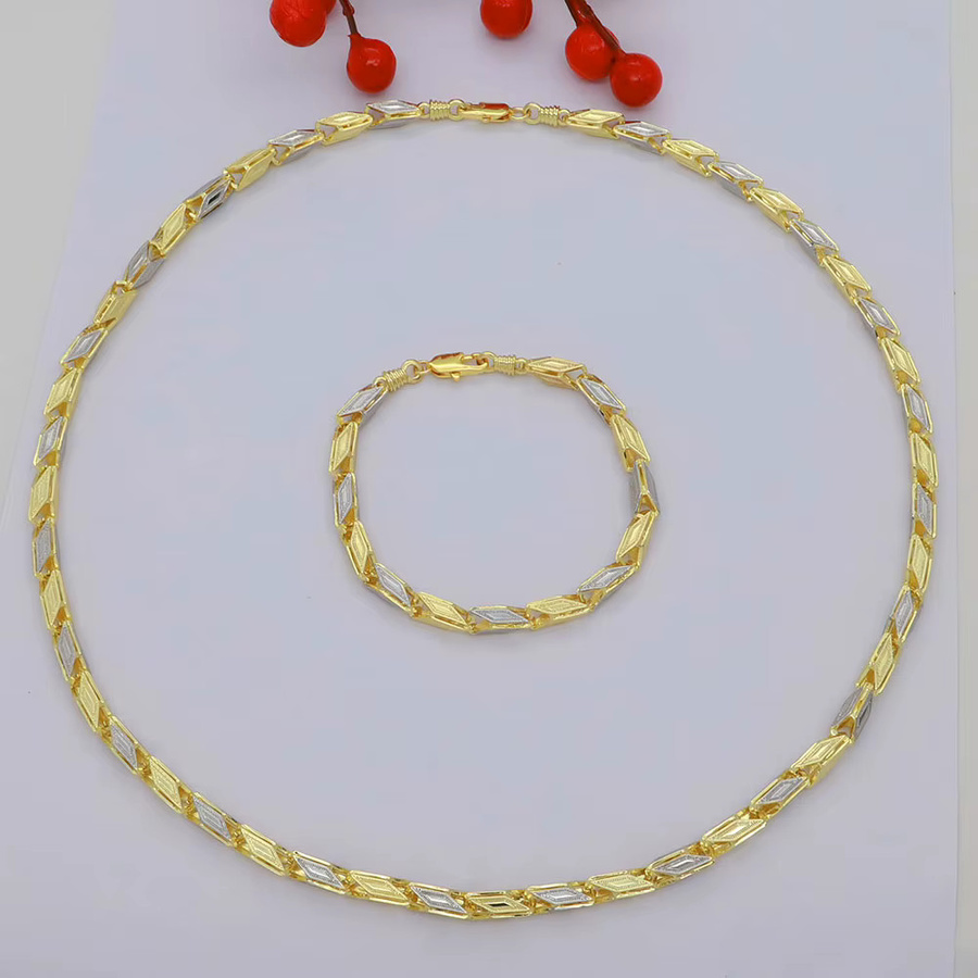 TSROUND Halskette, 14 Karat vergoldet, Gold, 60 cm, Unisex - Bild 3
