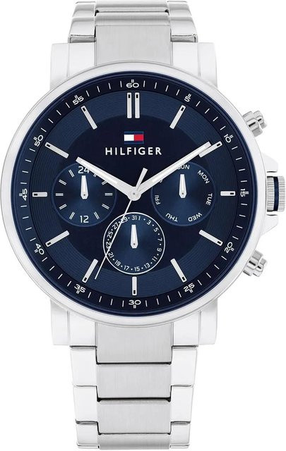 Tommy Hilfiger Armbanduhr, Quarz, Edelstahl, Blau, Herren - Bild 1