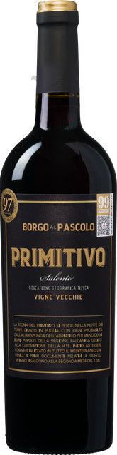 Borgo al Pascolo Primitivo Rotwein, Apulien, 0,75 l - Bild 1