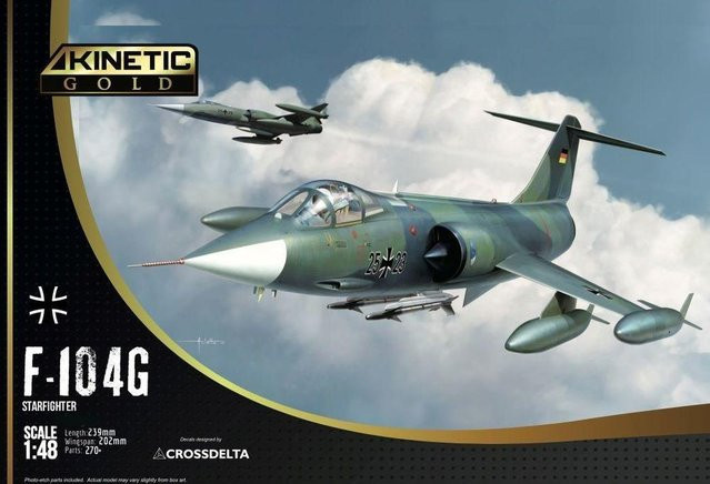 Kinetic Model Kits F-104G Starfighter Germany Air Force and Marine, Modellbau, 1:48 - Bild 1