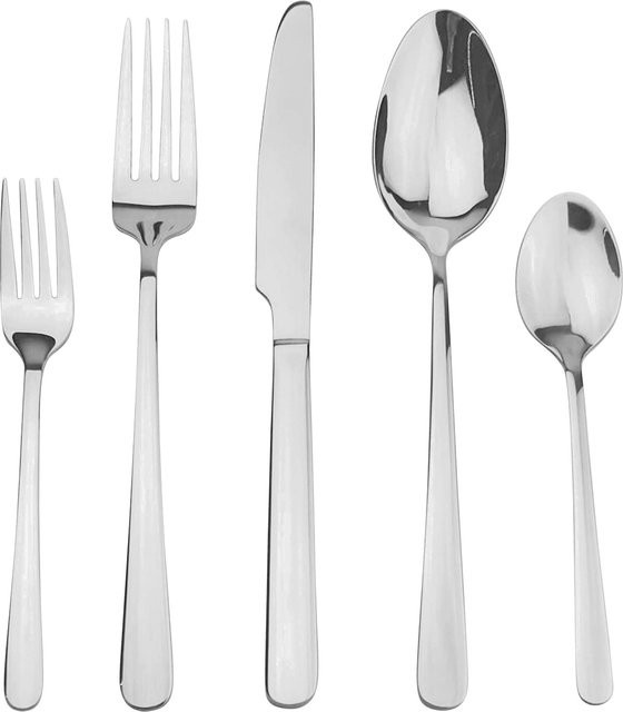 Mömax Besteckset Lucy aus Edelstahl in Silber, 60-teilig - Bild 1