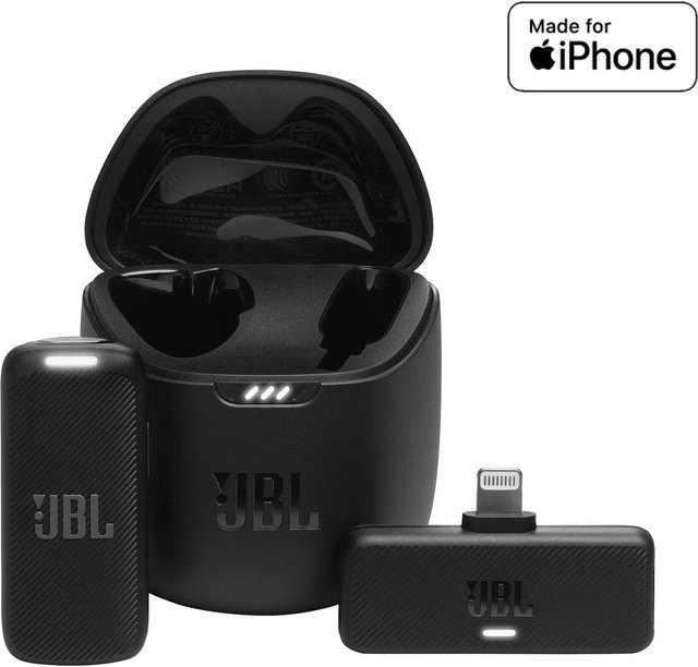 JBL Quantum Stream Wireless Lightning Lavalier Mikrofon, Schwarz - Bild 1