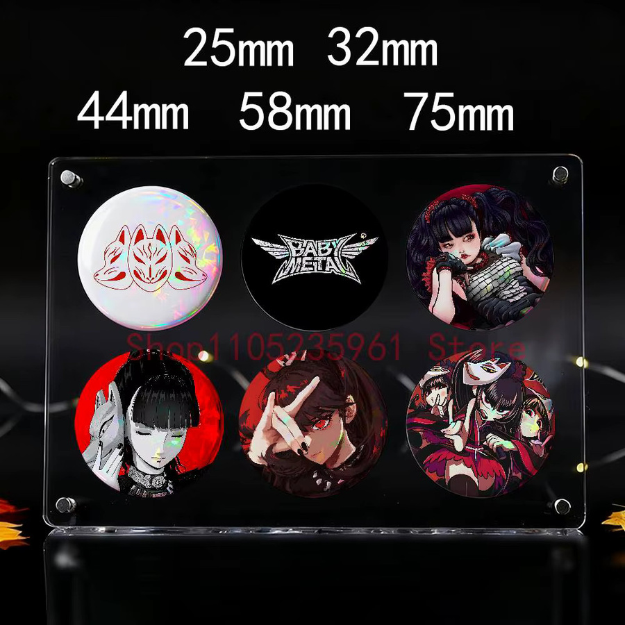 B-Babymetal Brosche, Weißblech, Unisex - Bild 3