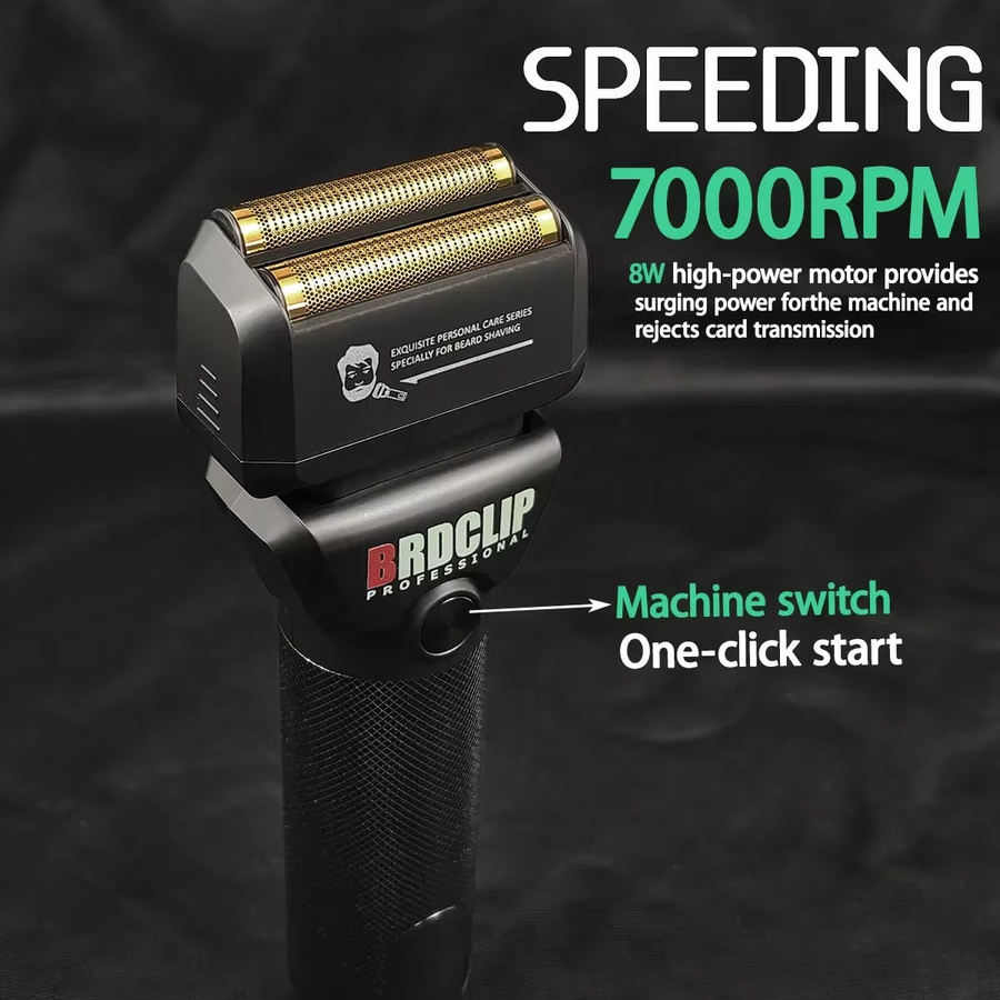 Professioneller Akku-Haarschneider BRDCLIP 106 BL1T in Schwarz mit DLC-Klinge und Ladestation - Bild 4
