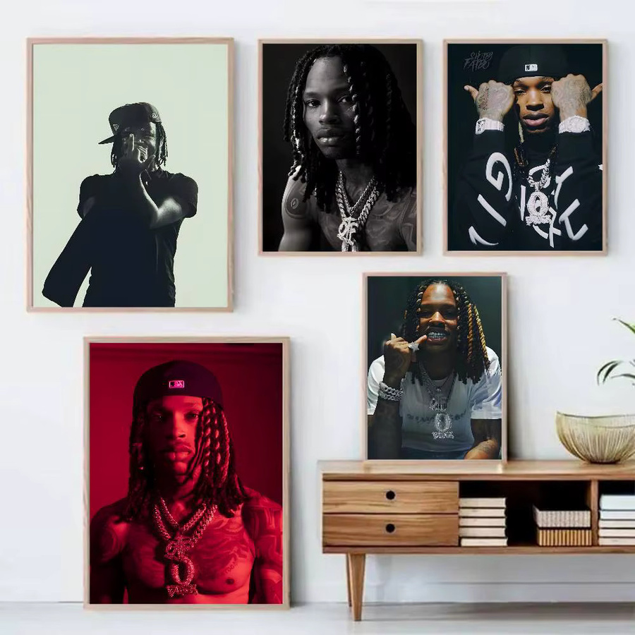 K-King Rapper Poster, selbstklebender und wasserfester Wandaufkleber in Mehrfarbig, B/H: 20 x 20 cm - Bild 2