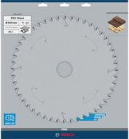 Bosch Optiline Wood Hartmetall Kreissägeblatt für Tischkreissägen, Farbe: Silber, Durchmesser: 400 mm, Bohrung: 30 mm, Dicke: 3,5 mm, 60 Zähne - Bild 1