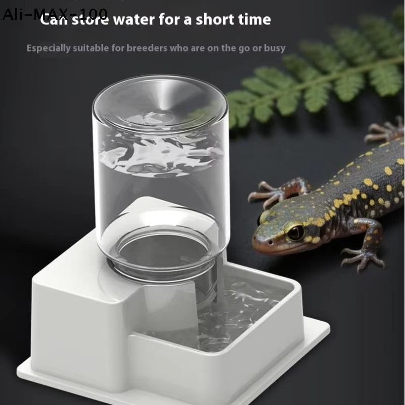 Hoeaden Automatischer Wasserspender für Reptilien mit Flasche, Anti-Ertrinkungs-Wasserspender für Schildkröten und Eidechsen - Bild 2