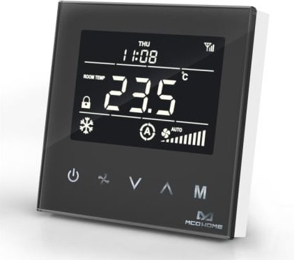 MCO Home Fan Coil Thermostat für 4-Leitungs-Systeme in Schwarz - Bild 1