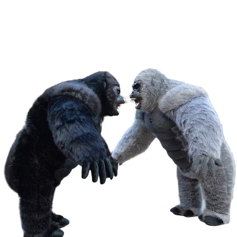 Potdemiel Gorilla aufblasbares Maskottchen-Kostüm, Plüsch, 2,6 m - Bild 4