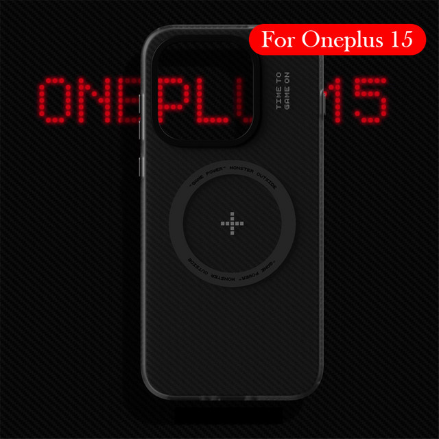 Matte Schutzhülle für OnePlus 15 5G in Schwarz mit kabelloser Ladefunktion - Bild 1