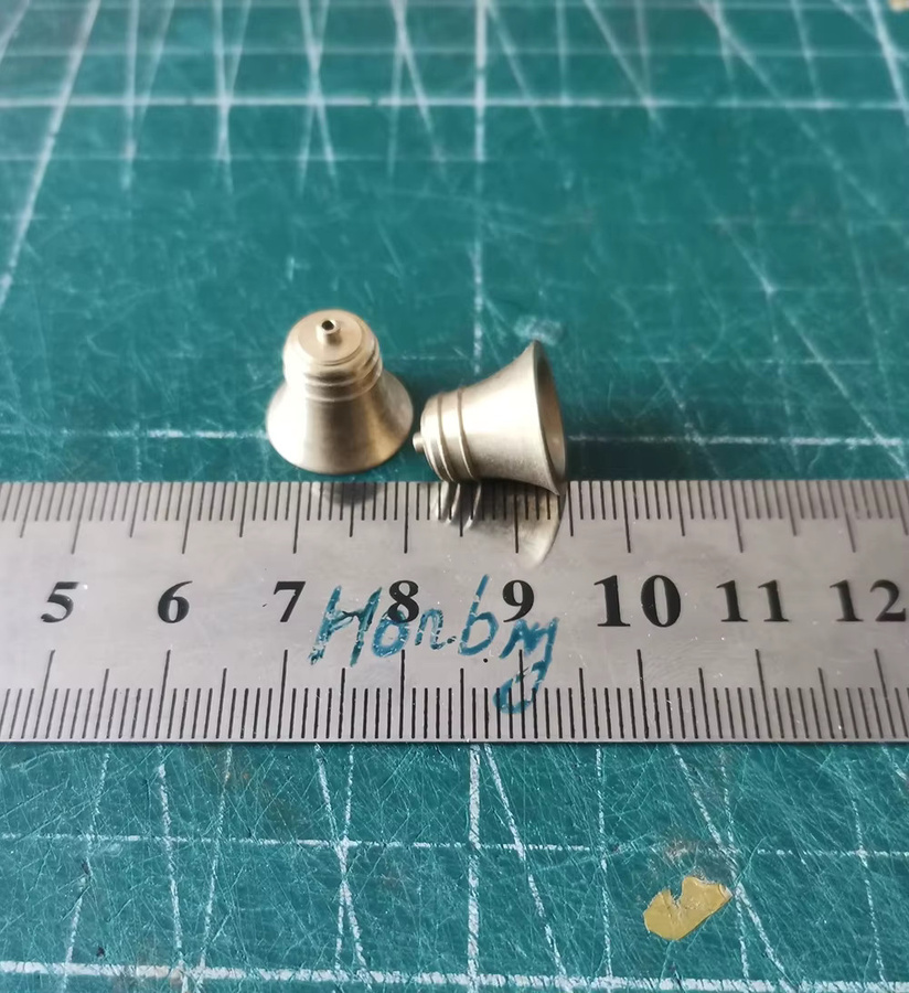 Honby Schiffsglocke, Modellbeschläge, CNC Messing, 2-teiliges Set - Bild 2
