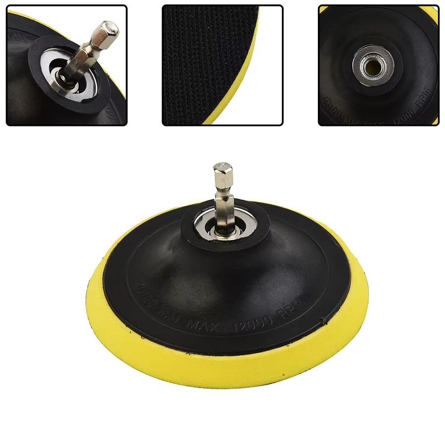 Vibratite 4 Zoll Stützteller Schleifpad mit M10 Bohreradapter für Winkelschleifer und Polierwerkzeuge bis 12000 U/min - Bild 3