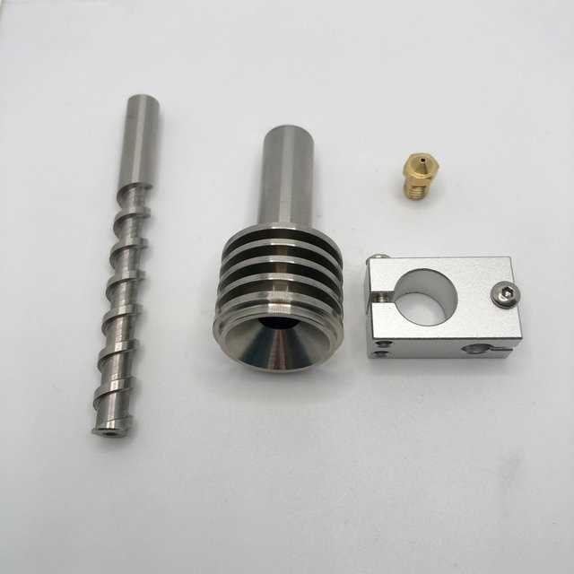 Funssor Kunststoff-Pellet-Extruderschnecke für MK3S FDM 3D-Drucker in Silber - Bild 1