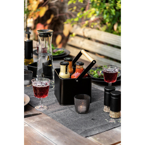 Wenko Utensilienkorb Baco Black Outdoor Kitchen Schwarz Breite: 25,5 cm, Tiefe: 18,0 cm - Bild 5
