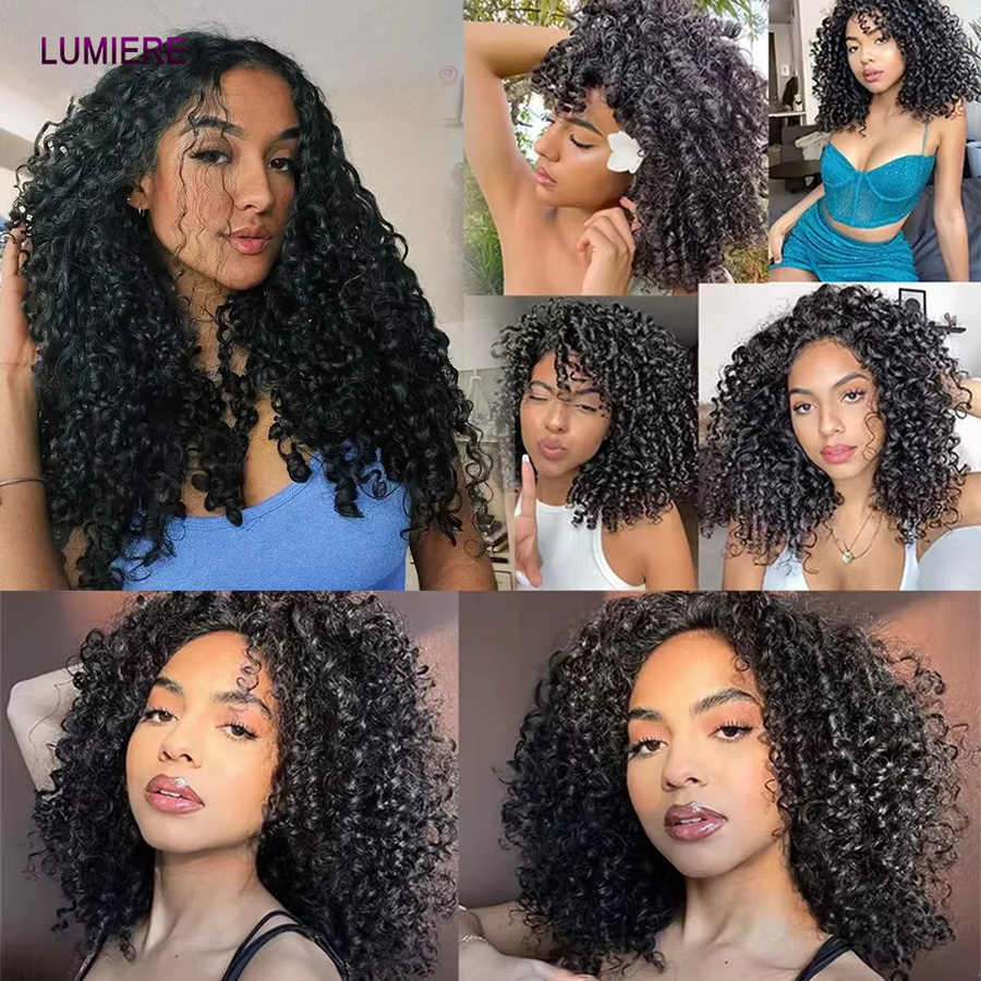 Lumiere Hair Burmesische Pixie Curly Bundles, Unbehandeltes Jungfrauenhaar, 3/4 Bundle-Deal, Tiefe Afro-Locken - Bild 5