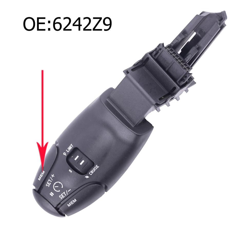 Tempomat-Schalter für Peugeot und Citroen in Schwarz 6242.Z9 6242Z8 96637159XT - Bild 2