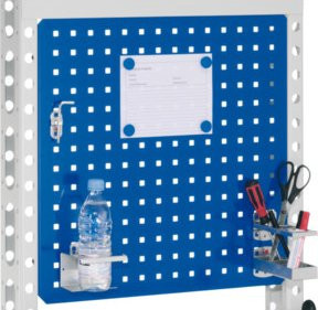 Kappes Infotafel mit RasterPlan Systemlochung in Blau, H: 57 cm, B: 57 cm - Bild 1