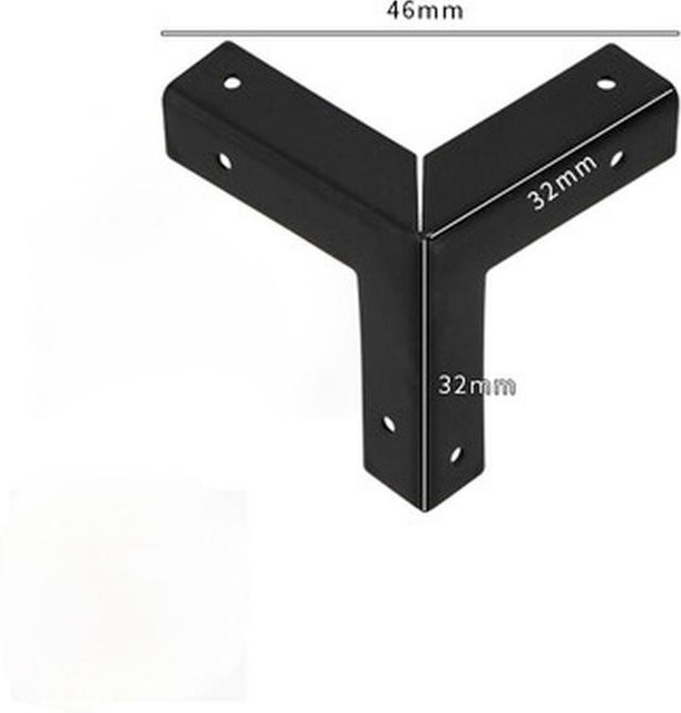 8 Stück Antik-Bronze-Eckenschützer von Pretty Home 02 aus Zink in Schwarz und Bronze für Holzkisten und Möbelbeschläge - Bild 1