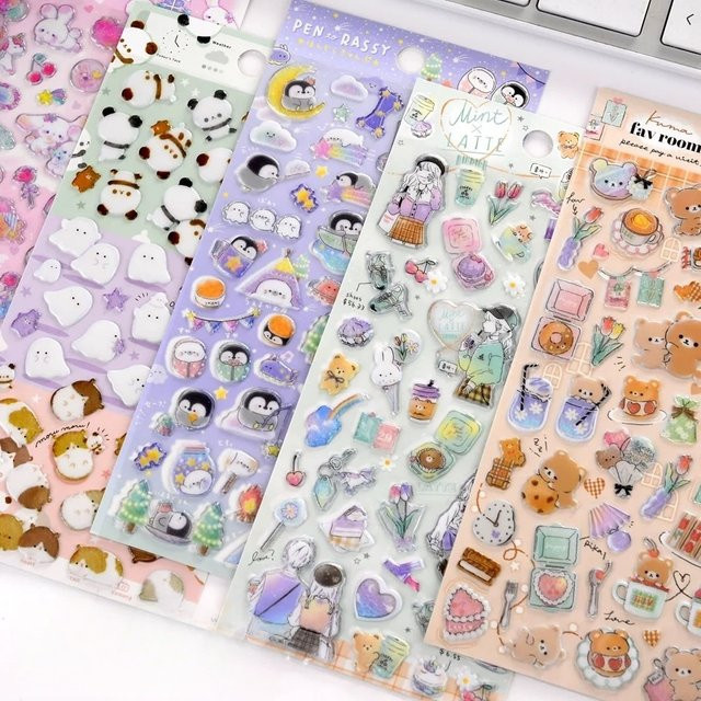 Bunte Cartoon Süßigkeiten Kristall Aufkleber für Scrapbooking und DIY Journaling in Mehrfarbig - Bild 1