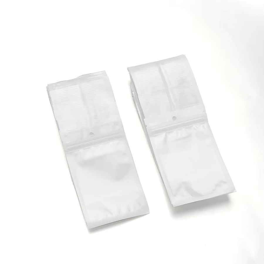 100 Stück Kunststoff Polybeutel mit Reißverschluss und Hängeloch in Weiß oder Transparent zur Aufbewahrung und Einzelhandelverpackung - Bild 4